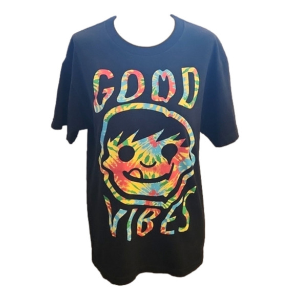 Mens Neff Good Vibes Black Tee Size Medium. - Picture 6 of 7